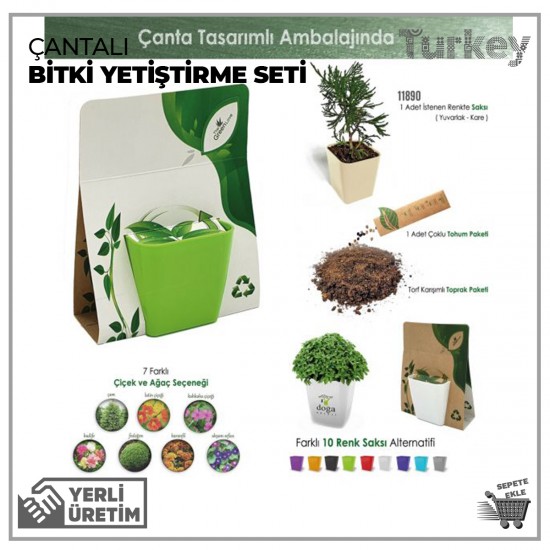 Çantalı Bitki Yetiştirme Seti